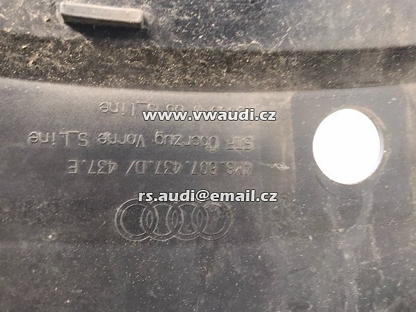 4M8 853 651D Audi Q8 4M8 S Line 2018- maska mřížka na náhradní díly chromy znak jednotlivě  - 9