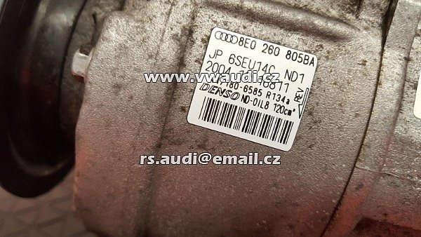  8E0 260 805 BA 6SEU14C AC kompresor pro Audi A4 B5 B6 B7 A6 C6 C5 Seat Exeo 3R2 ST 3R5 - 2
