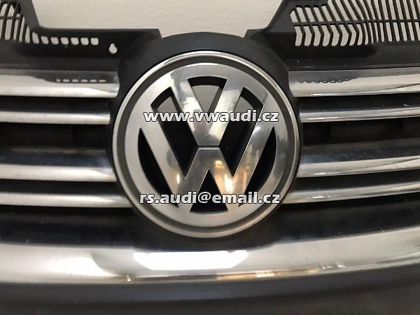 Mřížka VW Golf V Variant (1k5) 1K5853651 1K5853653C  Stříbrná mřížka chladiče chromová + znak - 4