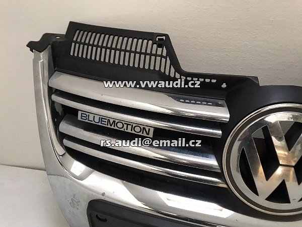 Mřížka VW Golf V Variant (1k5) 1K5853651 1K5853653C  Stříbrná mřížka chladiče chromová + znak - 6