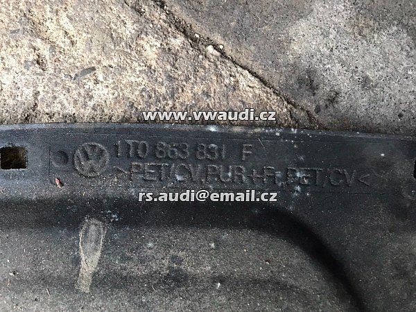 1T0 863 831 G Pro VW TOURAN 2010-2015 Izolační podložka kapoty Podložka pod kapotu  - 2