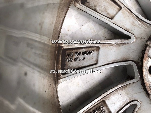 5E0601025BP   Hliníkový ráfek 18 palců 7,5&quot; 5x112 5E0601025BP Škoda Octavia Rim Wheel - 8
