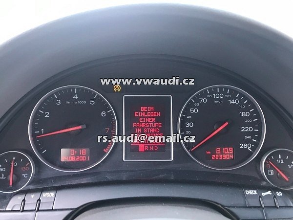 Audi A4 B6 8E 2001  AVJ 1,8 T 150PS 110kW 211TKm Benzin NA NÁHRADNÍ DÍLY - 50