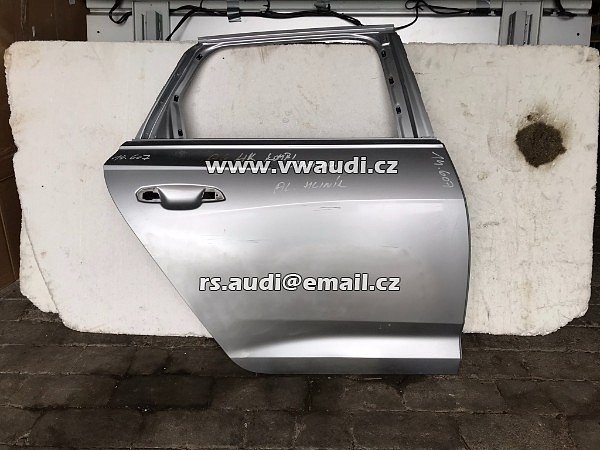 DVEŘE PRAVÉ ZADNÍ Audi A6 S6 4K C8 sedan limuz od roku 2018 + Aluminium AL hliník - 3