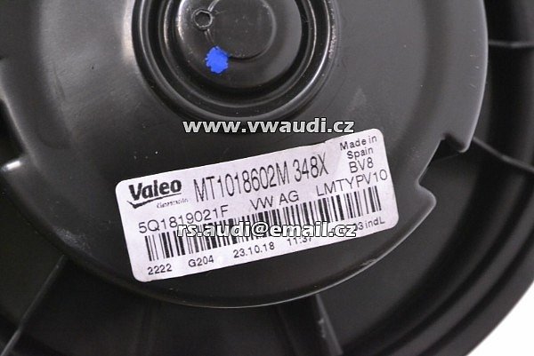 5Q1 819 021 F VW T-ROC A11 1.5 TSI 2019 LHD Motor ventilátoru ventilátoru topení  - 3