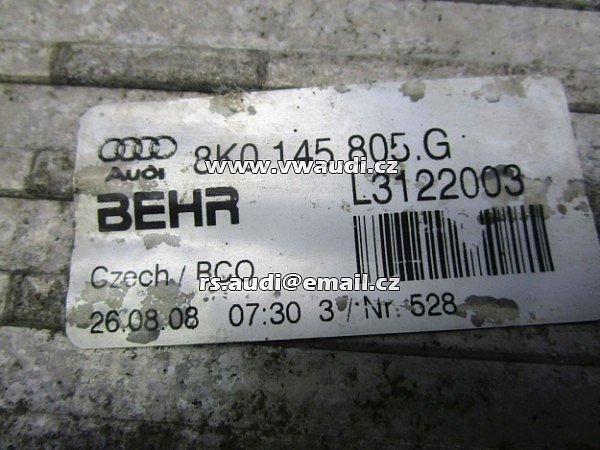 8K0 145 805 G Audi A4 8K B8 1.8 TFSI 2008 Intercooler pro AUDI A4 AVANT (8K5, B8) 2.0 TDI 07-11  - 2