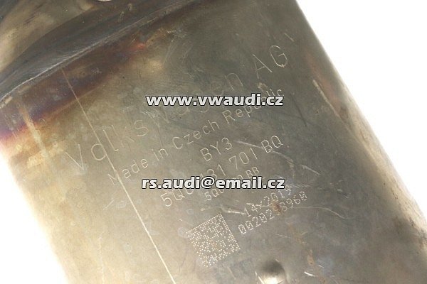 WV AUDI SKODA SEAT 5Q0131701BQ 5QA254302JX Výfukové potrubí s katalyzátorem - 2