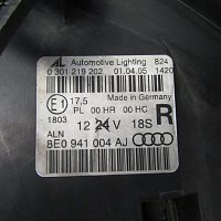 Audi A4 B7  Halogenový pravý světlomet Hlavní světlomet - 6