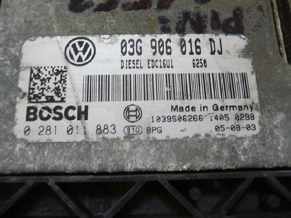 Řídící jednotka motoru ECU VW Audi 1,9 Tdi - 2