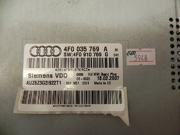 Audi A6 4F - CD changer, player  4F0 035 769A  - 2