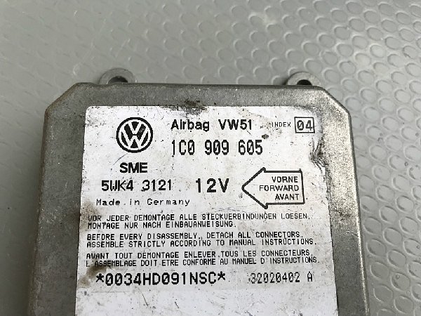 1C0 909 605 VW Audi Škoda Řídící jednotka airbagu