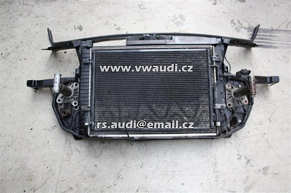 Přední čelo chladičová stěna + chladiče Audi A6 C5 4B   Chladič ventilátoru 3.0 ASN 6 válec 