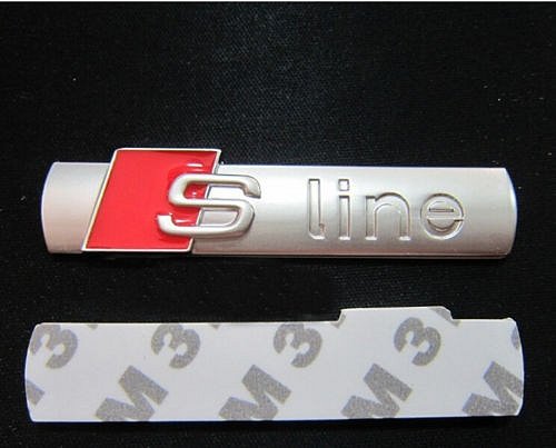  S-Line Kovový Emblem