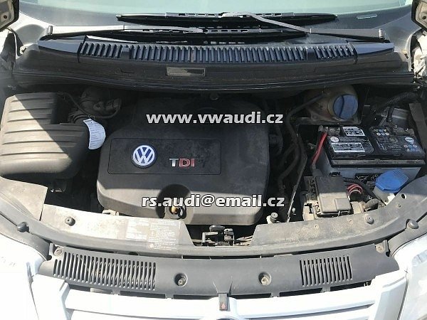  ANU anu motor bez příslušenství Motor VW Sharan EHL ANU Sharan TDI Family 66 KW 90 PS 187.753 Km