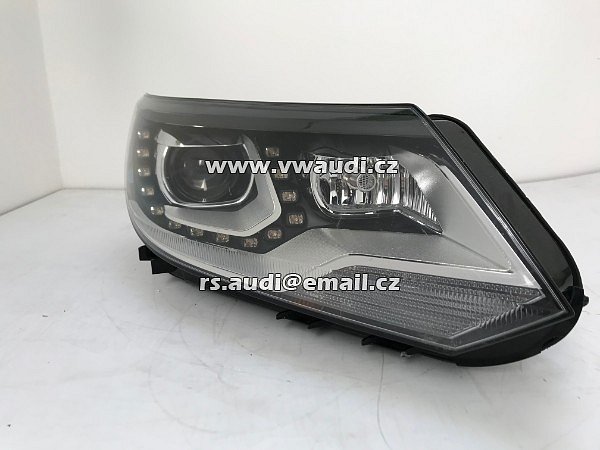 5N1 941 034 VW Tiguan 5N Bi Xenon LED Světlo přední světlomet svítilna pravá strana spolujezdec LED XENON 