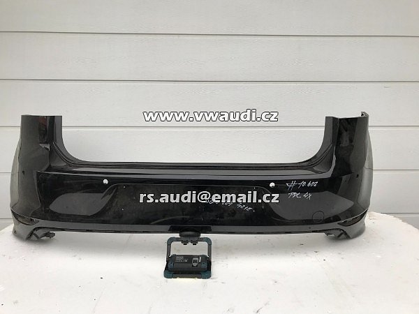 5G6 807 421 E R-LINE nárazník zadní + VW GOLF 7 VII 2012-2017 + 4 x PDC originál  černá barva 