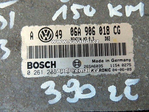 06A 906 018 CG  BOSCH  0261206518 Řídicí jednotka VW Golf