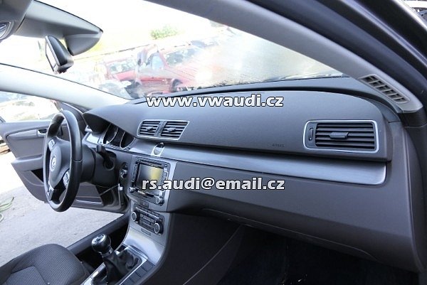 VW Passat B7 Hliník dekor palubní desky palubní deska středová konzola stříbrná sada + 4 lišta dveří 