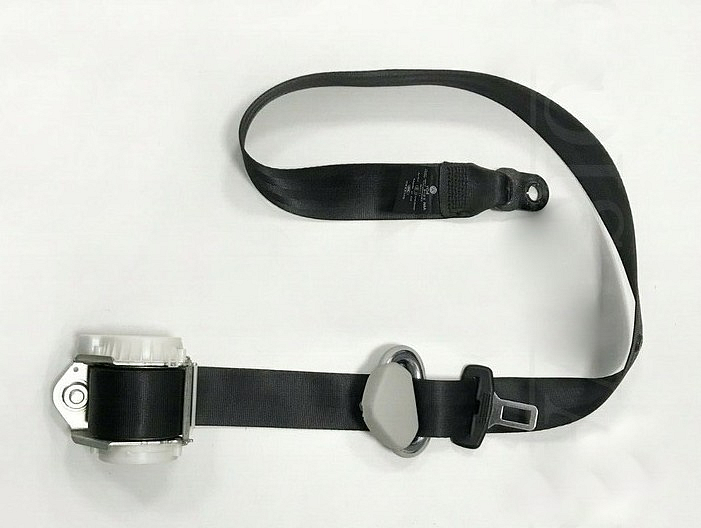 tříbodový bezpečnostní pás s automatikou černá barva kód barvy RAA z vozu VW Transporter T5 7J facelift r.v. 2011