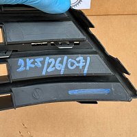 MŘÍŽKA NÁRAZNÍKU STŘED + CHROM  PRO VW CADDY 2015-2020 2K5853677 - 9