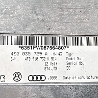 Řídící jednotka Audi A6 4F A8 4E Q7 4L Rozhraní MMI TV 4E0035729A 4F0910732K BECKER - 2