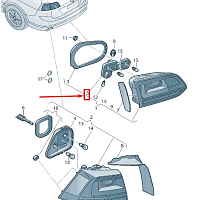 držák žárovky pro pravé zadní světlo 5G9945260 VW Golf 7 Variant - 2