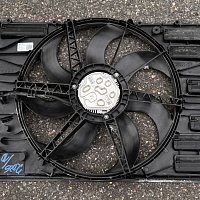Originální ventilátor chladiče | Volkswagen VW Golf VII 7 Audi A3 5Q0 121 203 DE + Ventilátor - 3