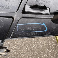 VW ID7 ID.7 2023 Spodní mřížka předního nárazníku 14A853677C AERO GTX černý lak  pro PDC ORIG - 16