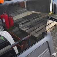 VW TRANSPORTER T6 Sluneční clona pro posuvné dveře středu vlevo 7E586131381U  originál - 3