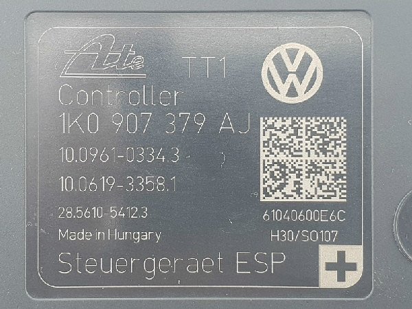 1K0 614 517AT ABS/ESP Hydraulický blok   VW Škoda Audi Seat ABS Hydraulikblock - 5