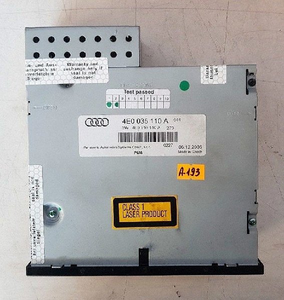 4E0 035 110A A6 4F  2008 - 2010  CD Changer - 2