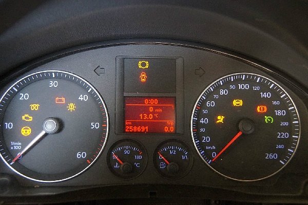 VW Golf 5 V 1K 1K1 1K5 Tachometr - přístrojová deska palubní deska informační panel - 4