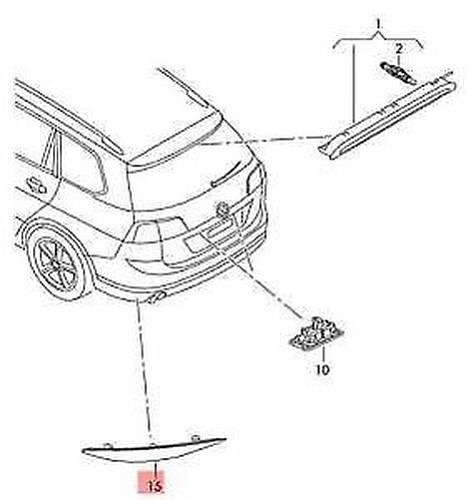 5G9 945 106 Volkswagen Golf MK7 KOMBI  odrazka do zadního nárazníku  - 2