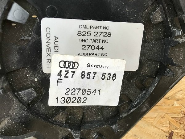 4Z7 857 536F AUDI A6 OLLROAD 4B 4B3  Sklíčko sklo zrcátka automatické stmívání stmívací el. vyhřívané - 4