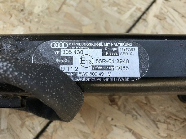 8W0 800 491M  Audi A5 F5  A4 8W   Tažné zařízení výkyvné výklopné elektrické original  - 12