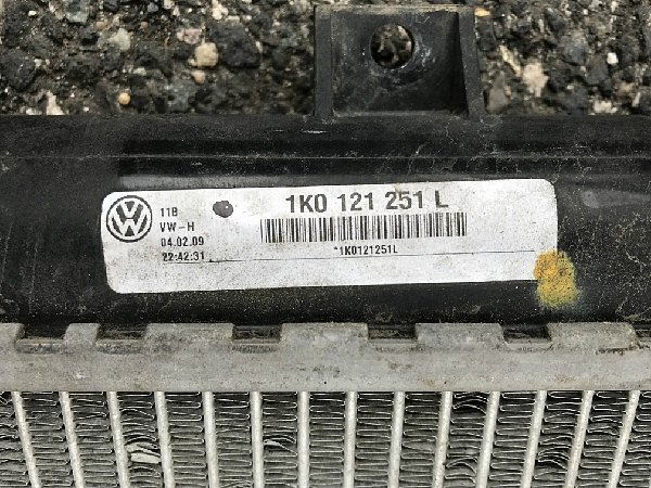 1K0 121 251L VW AUDI ŠKODA  Chladič vody Chlazení motoru vodní chladič  - 2