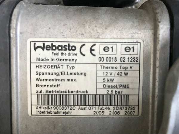 1K0 815 065R  Webasto 9008372C NEZÁVISLÉ TOPENÍ PŘÍHŘEV - výrobní číslo dle VW - 1K0 815 065R  - 4