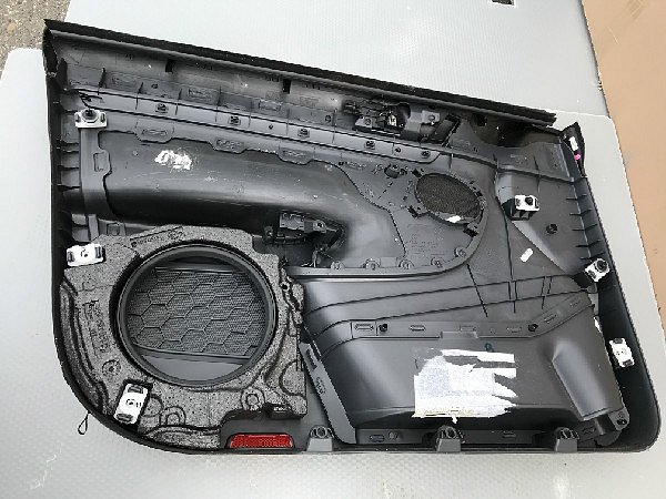 VW Golf 5 + 6 Variant Kombi Sada tapecírunků dveří černá barva + lišta carbon design 4 díly kompletní interier dveře řidič spolujezdec a zadní pravé a levá strana 4ks - 22