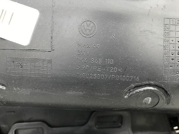 1K4 867 012 JM VW Golf 5 + 6 Tapeciruk dveří pravé přední dveře spolujezdec černá barva - 6