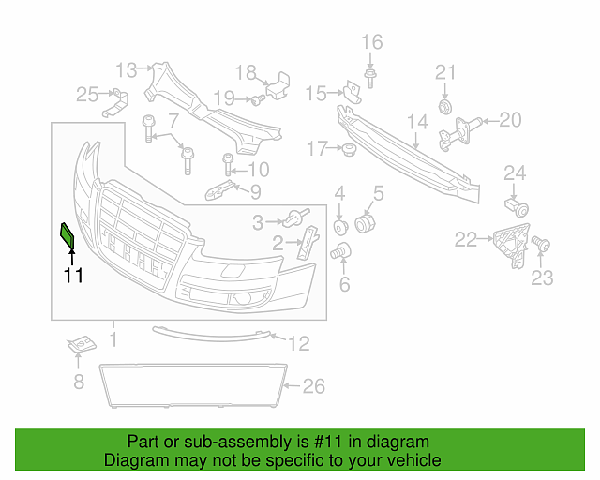 4F0 807 441 Kryt tažného oka Audi A6 4F / Allroad - 4