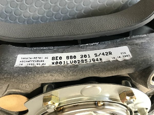  8E0 880 201 S ŠEDÁ  Airbag řidiče Audi A4 A6 A8  - 3