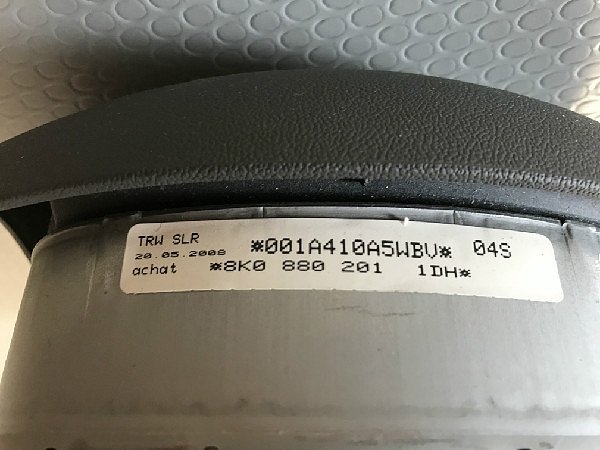   8K0 880 201  1DH  ŠEDÁ Airbag řidiče Audi A4 A6 A8  Q7 - 4