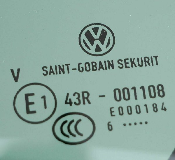 5G6 845 213 W Golf 7 VII MK7 5G 2016 boční sklo zelené Levé zadní dveře - 3