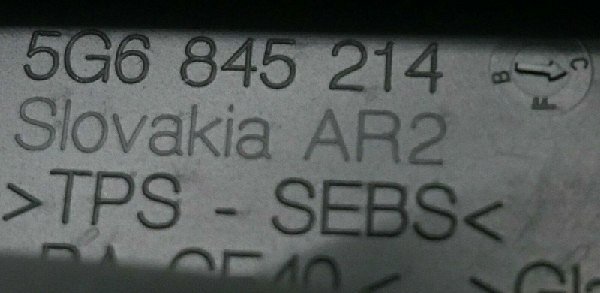 5G6 845 214 W Golf 7 VII MK7 5G 2016 boční sklo zelené pravé zadní dveře trojůhelník - 3