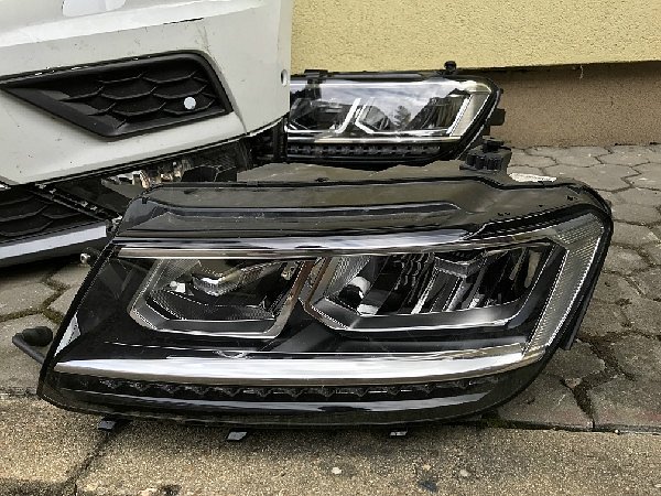  VW TIGUAN NÁHRADNÍ DÍLY  kapota nárazník mlhovka mřížka blatník světlo xenon led  - 5