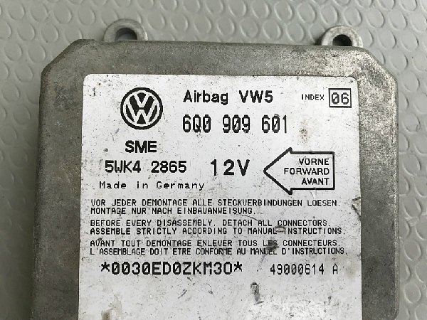 Řídící jednotka airbagu Airbagová jednotka  VW AUDI ŠKODA - 2