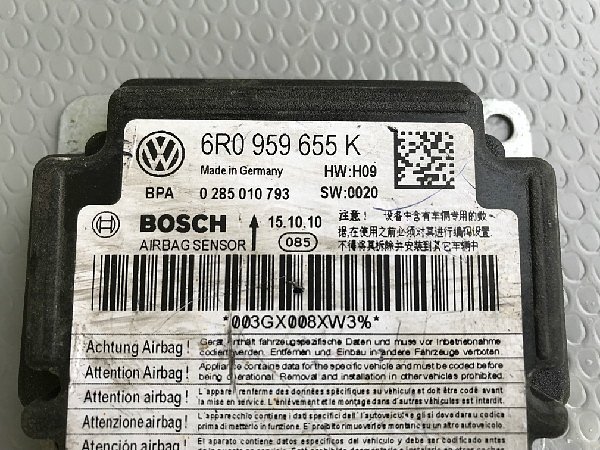  6R0 959 655K Řídící jednotka airbagu Airbagová jednotka  VW Polo 6R - 2