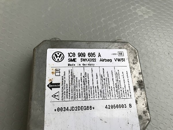 1C0 909 605 A VW Audi Škoda Řídící jednotka airbagu  Airbagová jednotka - 2