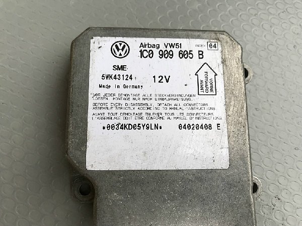  OE 1C0 909 605 B VW Audi Škoda Řídící jednotka airbagu  Airbagová jednotka - 2