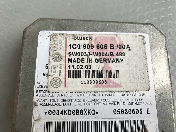  1C0 909 605B VW Audi Škoda Řídící jednotka airbagu  Airbagová jednotka - 2